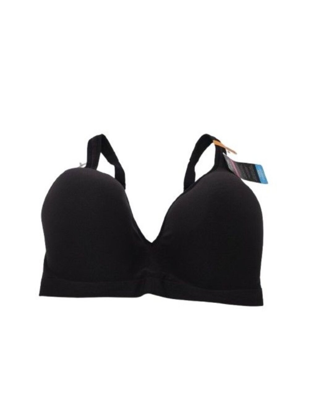 NWT Bali Comfort Revolution Wireless Bra Sz 38DD Black Full Coverage Shaping